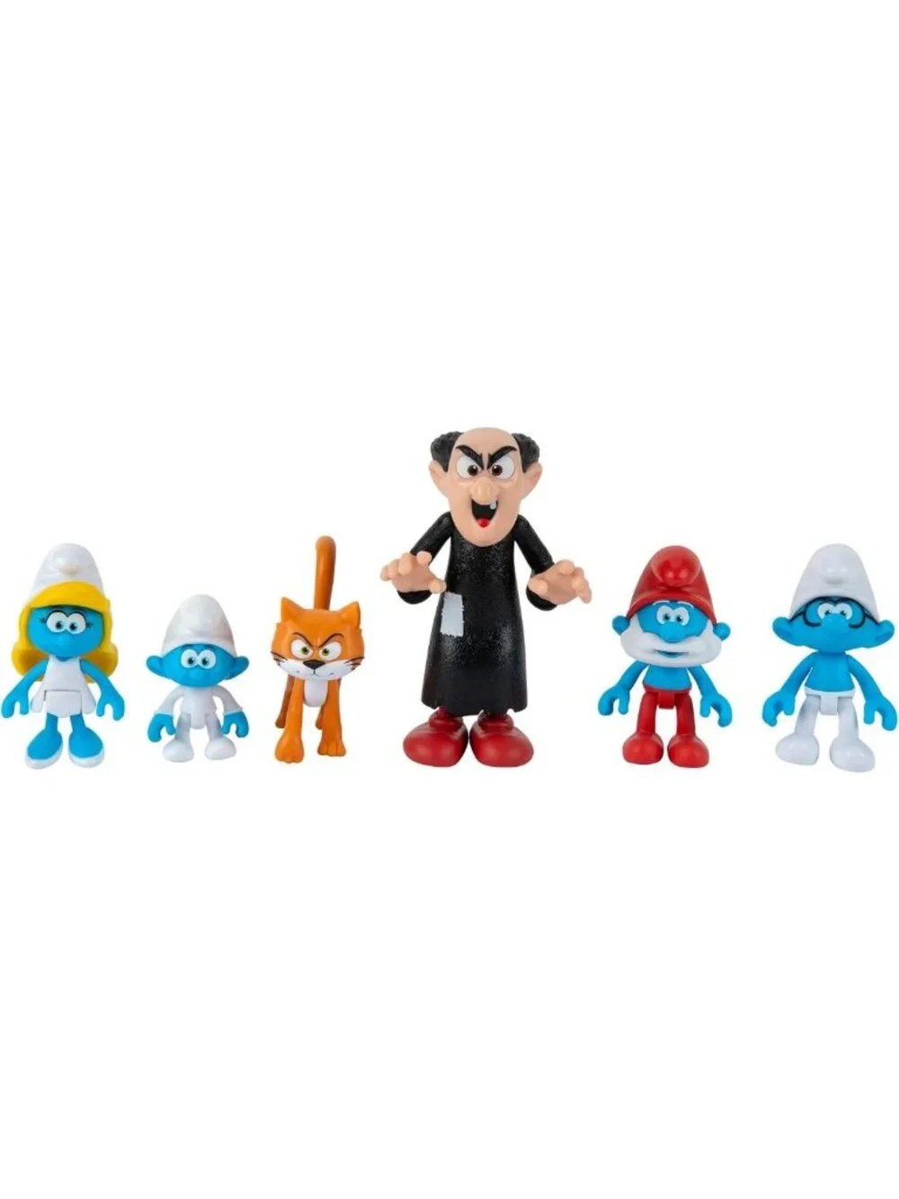 Smurf Figurine Set: 6-Piece Multipack with Smurfette, Papa Smurf & Gargamel